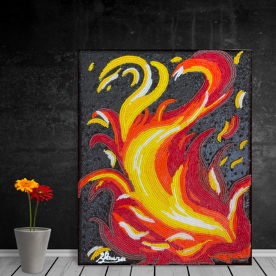 Fire - Four Elements - Maria Laura Art