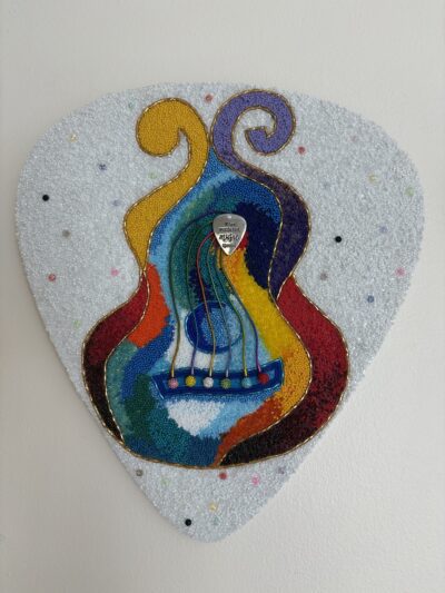 When Words Fail - Contemporary Bead Mosaic - Maria Laura Art