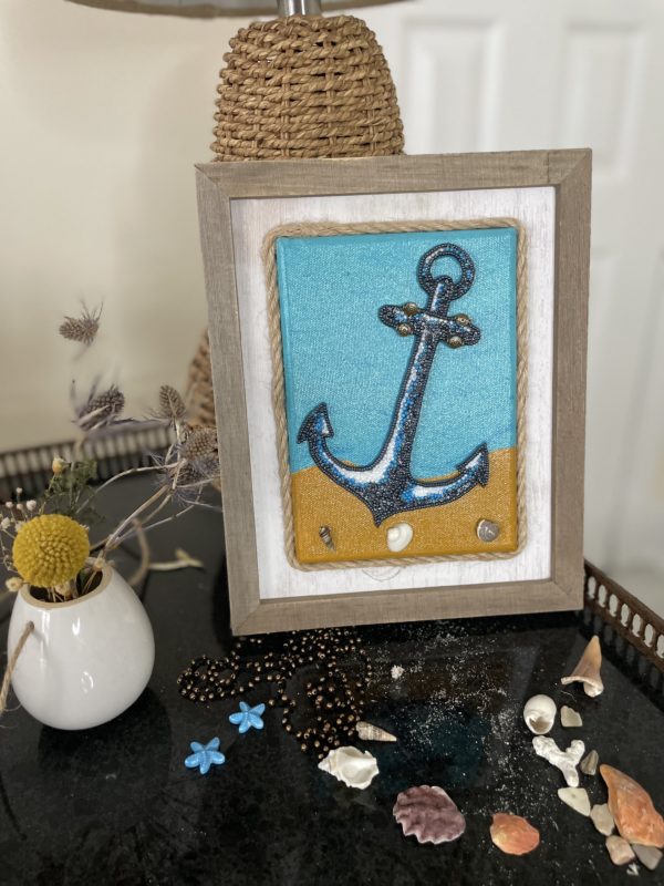 Anchor - Bead Mosaic - Maria Laura Art