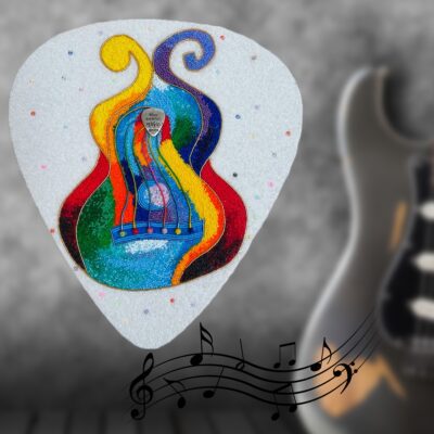 The Sound of Colors - Glass Bead Mosaic - Maria Laura Art