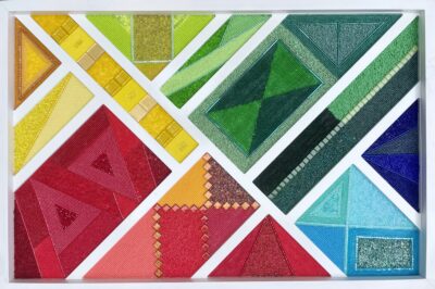 Spectrum - Contemporary Bead Mosaic - Maria Laura Art