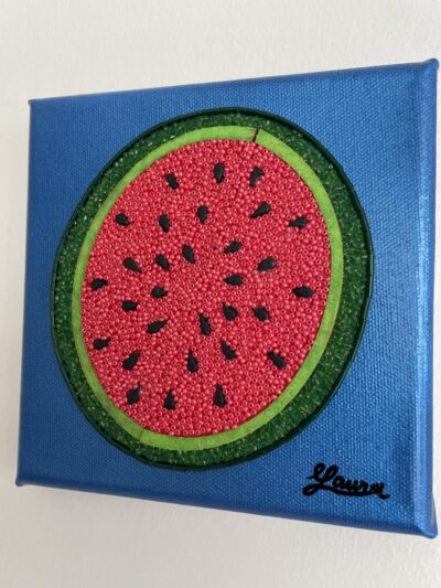 Watermelon - Maria Laura Art - Bead Mosaic