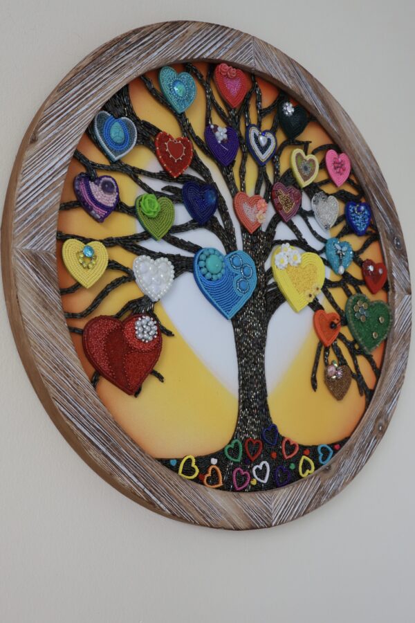 Tree of Love - Maria Laura Art - Bead Mosaic