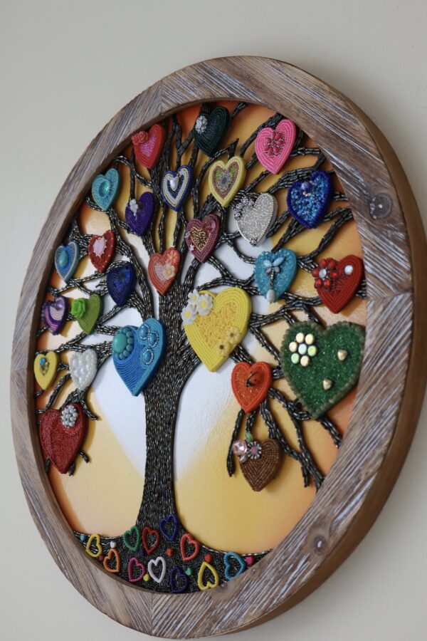 Tree of Love - Maria Laura Art - Bead Mosaic