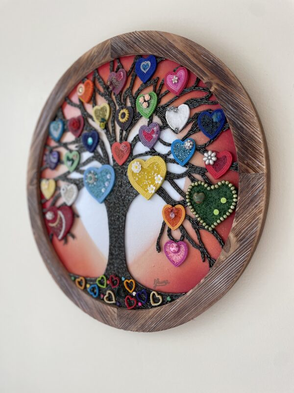 Tree of Love - Bead Mosaic - Maria Laura Art