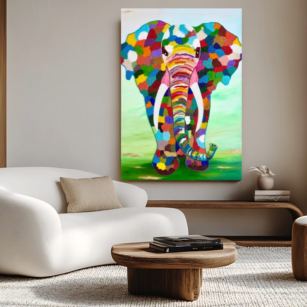 Stampede - Bead Mosaic - Maria Laura Art