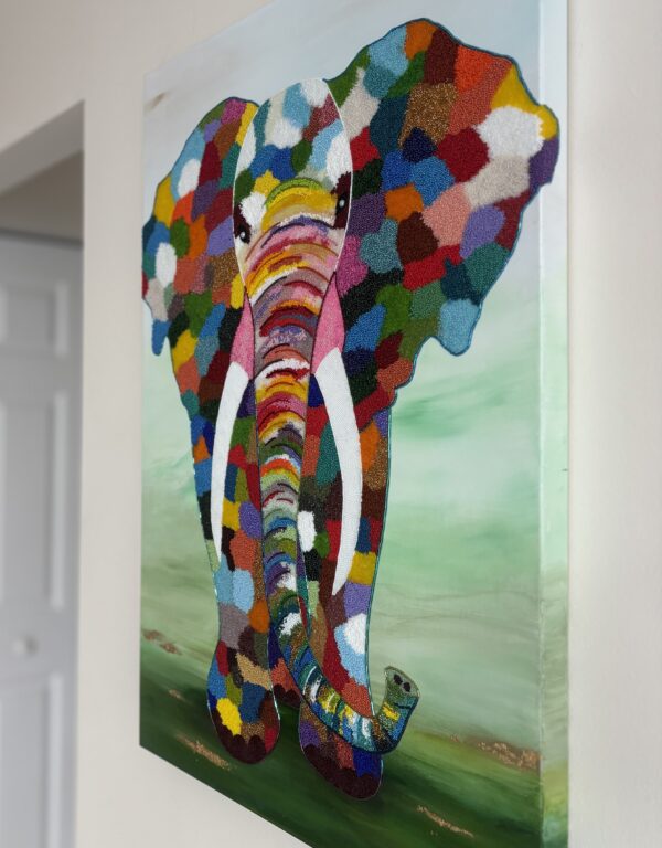 Stampede - Bead Mosaic - Maria Laura Art
