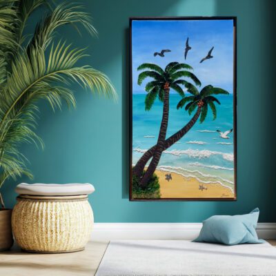 Palmscape - Bead Mosaic - Maria Laura Art
