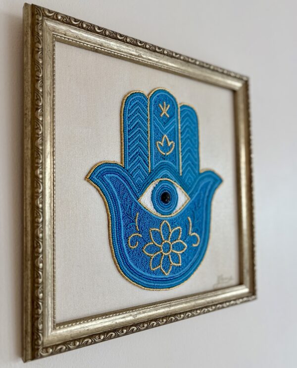 Hamsa - Bead Mosaic - Maria Laura Art