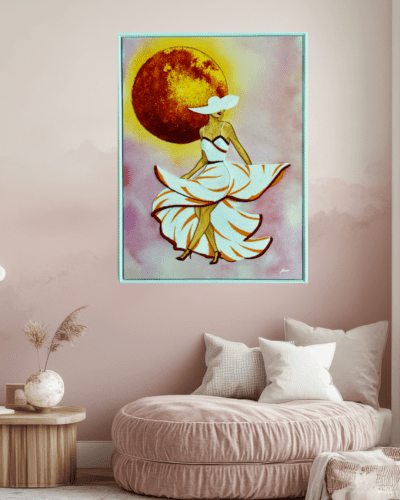 Golden Hour - Bead Mosaic - Maria Laura Art