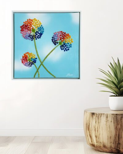 Rainbloom - Bead Mosaic - Maria Laura Art