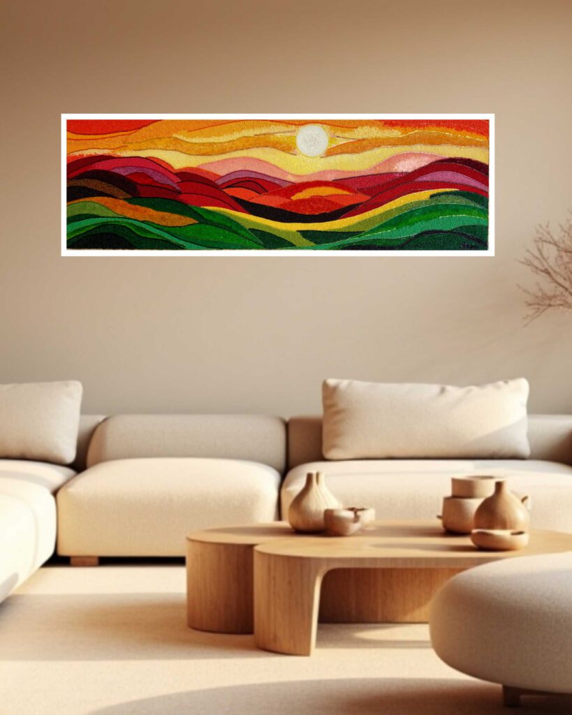 The Promise of Day - Bead Mosaic - Maria Laura Art