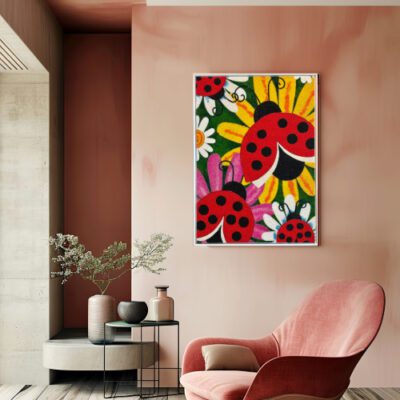 Guardians of the Garden - Glass Bead Mosaic - Maria Laura Art